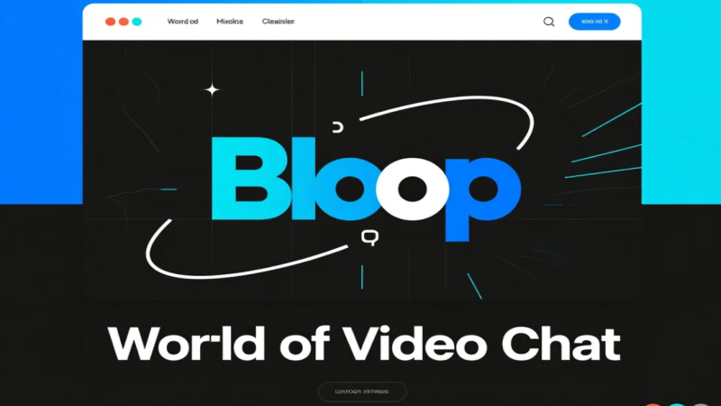 The World of Video Chat: Spotlight on Bloop