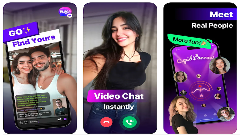 Bloop–Interactive Video Chat for Real Connections